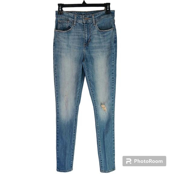 Levi's Denim - Levi's Jean's 501 27 x 30 Size 4 - 6 US Blue Zip Fly Skinny Stretch